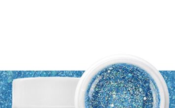 Gel Color Azzurro Sparkly per unghie TuttoperleUnghie