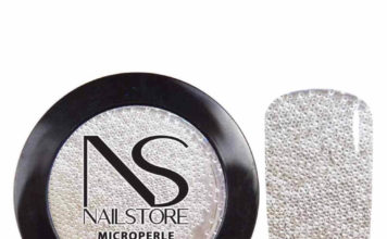 Microperle Nail Art Silver
