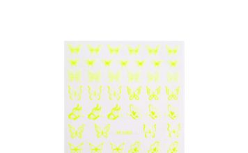 Stickers Adesivi Farfalle Giallo Fluo