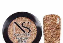 Microperle Nail Art Bronzo