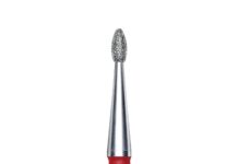 Punta Diamantata Gemma STALEKS linea EXPERT diametro 1,6 mm-lunghezza punta 3,4 mm per dry manicure